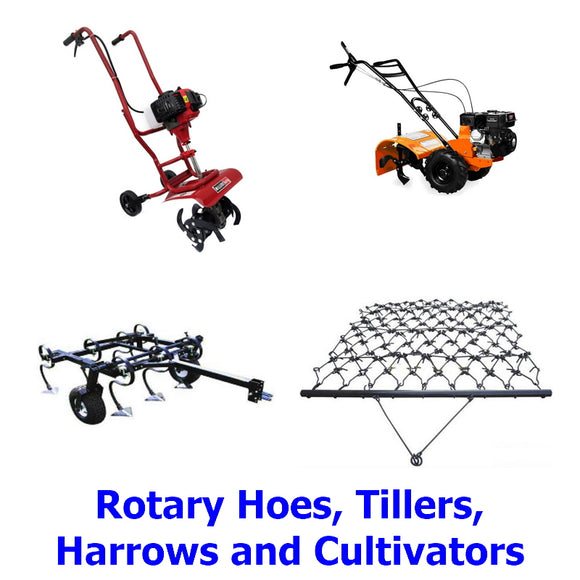 Garden Rotary Hoes & Tillers, Harrows and Cultivators