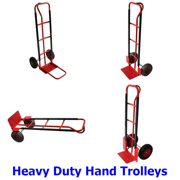 Hand Trolleys. A collection of quality Millers Falls heavy duty hand trolleys to make moving things around the home or workplace a breeze.