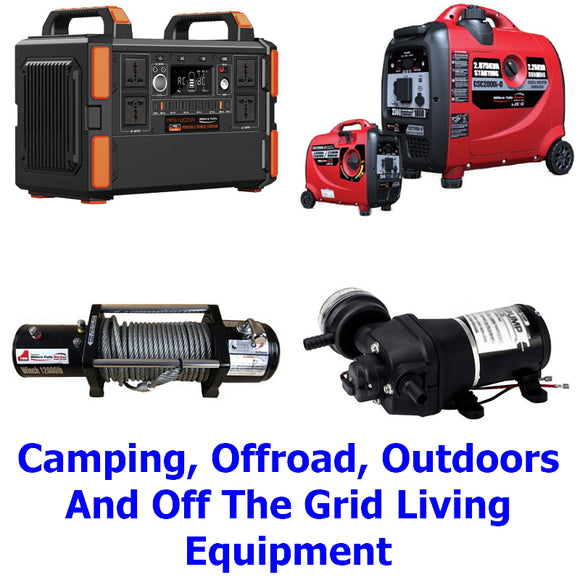 Camping, Offroad & Off The Grid. A collection of quality Millers Falls products for campers, outdoor enthusiasts, and people who choose to live off the grid.