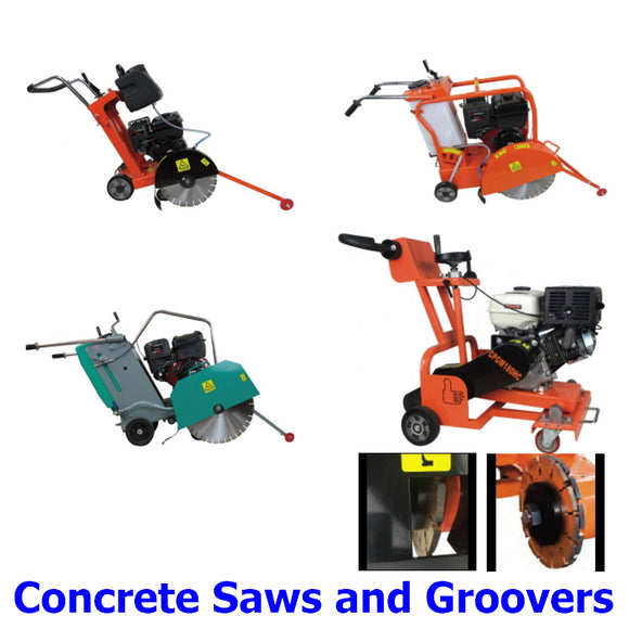 Concrete Saws And Grooving Machines. A collection of top quailty concrete floor saws and grooving machines for tradies and DIY enthusiasts.