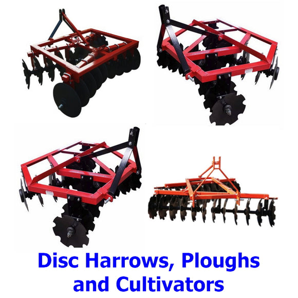 Harrows, Ploughs and Cultivators