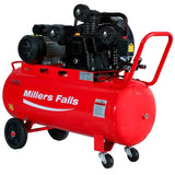 Millers Falls Air Compressor 3HP 240V Electric 13CFM 100 Litre Tank #ACB30100-3 2