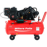 Millers Falls Air Compressor 7.5HP Petrol Engine 100 Litre Tank #ACB75100P 1