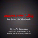 Millers Falls 2250W 3HP 100 Litre Oil-Free Air Compressor Low Maintenance Quiet Direct Drive #ACOF2250W100L 10