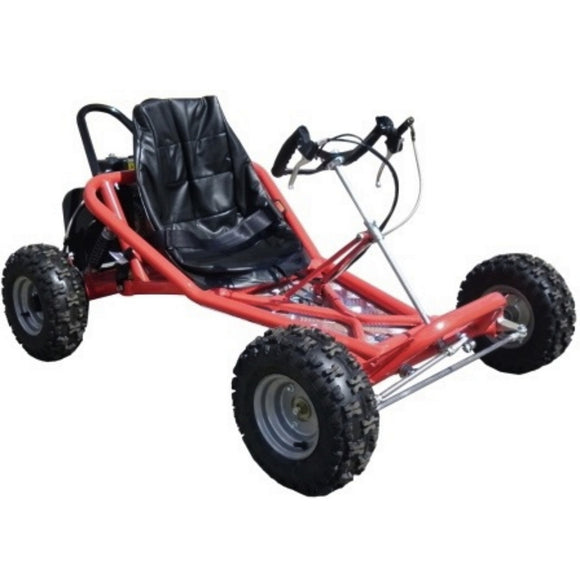 Millers Falls Red 6.5hp 196cc Offroad Go Kart Drift Buggy, Disc Brake, Centrifugal Clutch, Steering Mounted Controls #BCARTHD-RED 1