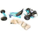 Millers Falls Millers Falls Blue 6.5hp 196cc Offroad Go Kart Drift Buggy, Disc Brake, Centrifugal Clutch, Steering Mounted Controls #BCARTHD-BLU 5