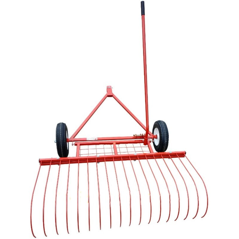 Millers Falls 1200mm ATV Towable Lightweight Mini Landscape Stick Rake ...