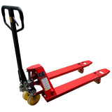 2500kg Pallet Truck / Jack Manual Hydraulic Single Poly Fork Rollers Warehouse Or Workshop #WH7408 2