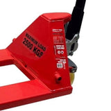 2500kg Pallet Truck / Jack Manual Hydraulic Single Poly Fork Rollers Warehouse Or Workshop #WH7408 3