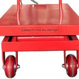 Millers Falls 500kg Mobile 900mm Scissor Lift Table Manual Hydraulic Shop, Warehouse, Factory Or Workshop #WH7513 13