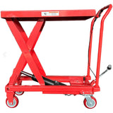 Millers Falls 500kg Mobile 900mm Scissor Lift Table Manual Hydraulic Shop, Warehouse, Factory Or Workshop #WH7513 1