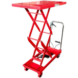 Millers Falls 150kg Mobile 1250mm Scissor Lift Table Manual Hydraulic Shop, Warehouse, Factory Or Workshop #WH7520 1