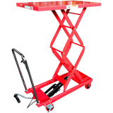 Millers Falls 150kg Mobile 1250mm Scissor Lift Table Manual Hydraulic Shop, Warehouse, Factory Or Workshop #WH7520 2