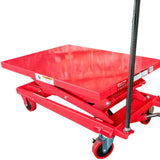 Millers Falls 150kg Mobile 1250mm Scissor Lift Table Manual Hydraulic Shop, Warehouse, Factory Or Workshop #WH7520 4