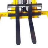 Millers Falls 1000kg Pallet Straddle Stacker Manual Hydraulic Forklift 2.5m Lift Adjustable Forks & Legs #WH7625 10
