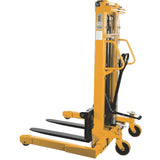Millers Falls 1000kg Pallet Straddle Stacker Manual Hydraulic Forklift 2.5m Lift Adjustable Forks & Legs #WH7625 2