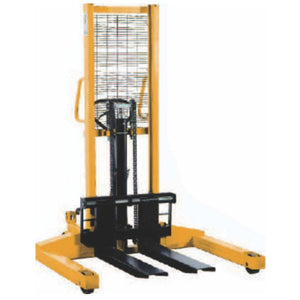 Millers Falls 1000kg Pallet Straddle Stacker Manual Hydraulic Forklift 1.6m Lift Adjustable Forks #WH7629 1