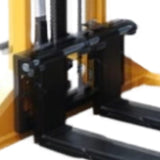 Millers Falls 1000kg Pallet Straddle Stacker Manual Hydraulic Forklift 1.6m Lift Adjustable Forks #WH7629 6