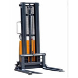 Millers Falls 1000kg Pallet Straddle Stacker Semi Electric Forklift 3m Lift Adjustable Forks & Legs #WH7639 2
