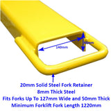 Millers Falls 1830mm Forklift Fork Extension Slipper Tines Heavy Duty For 127mm Wide Forks #3KR58 6