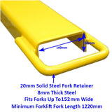 Millers Falls 1830mm Forklift Fork Extension Slipper Tines Heavy Duty For 152mm Wide Forks #3KR59 6