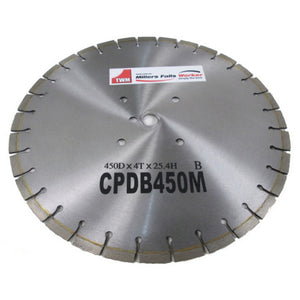 450mm Diamond Tipped BladeTo Suit Millers Falls CPQ450BS or CPQ450HC Concrete Floor Saws #CPDB450M 1