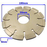 180mm x 8mm Diamond Tipped Blade To Suit Millers Falls CPGM180HC Concrete Floor Grooving Machine #CPGMDB180 2