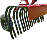 Millers Falls TWM 1200mm Towable Landscape Stick Hay Rake ATV Quad Bike Ride On Mower 4x4 #FILRATV4 6