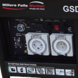 Millers Falls TWM 5.5kW, 6.8kVa Open Frame Diesel Generator 418cc Electric Start #GSD7500E 3
