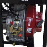 Millers Falls TWM 5.5kW, 6.8kVa Open Frame Diesel Generator 418cc Electric Start #GSD7500E 5