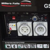 Millers Falls TWM 7kW, 8.75kVa Open Frame Diesel Generator 499cc Electric Start #GSD9000E 3