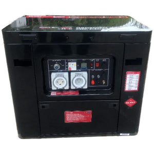 Millers Falls TWM 7kW, 8.75kVa Silenced Diesel Generator 499cc Electric Start #GSD9000Q 1