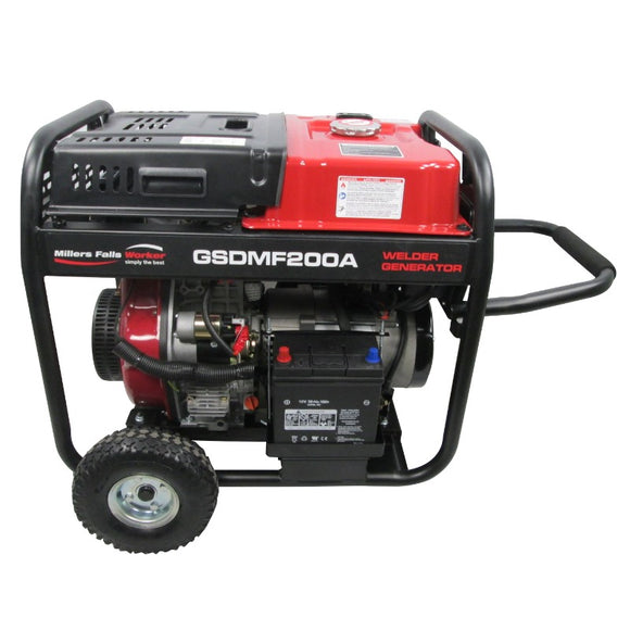 Millers Falls Diesel Multi Function 2 In 1 Arc Welder & Generator #GSDMF200A 1