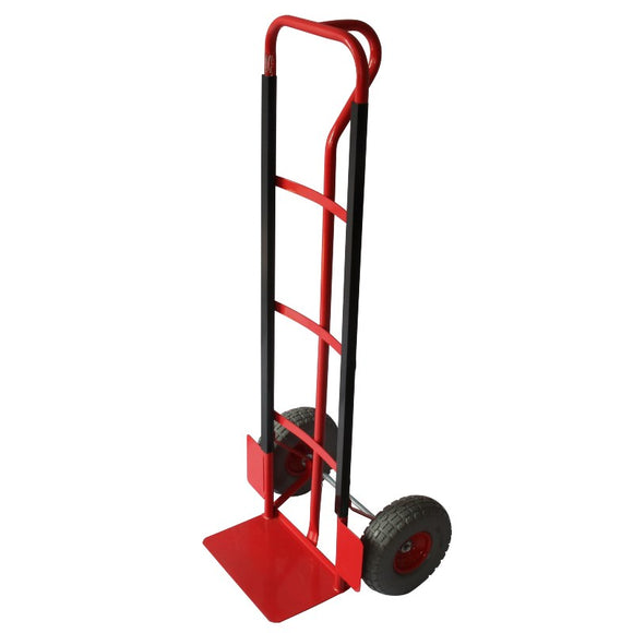Millers Falls P Handle Hand Trolley 180kg Heavy Duty Steel Puncture Proof Tyres #HTFF250 1
