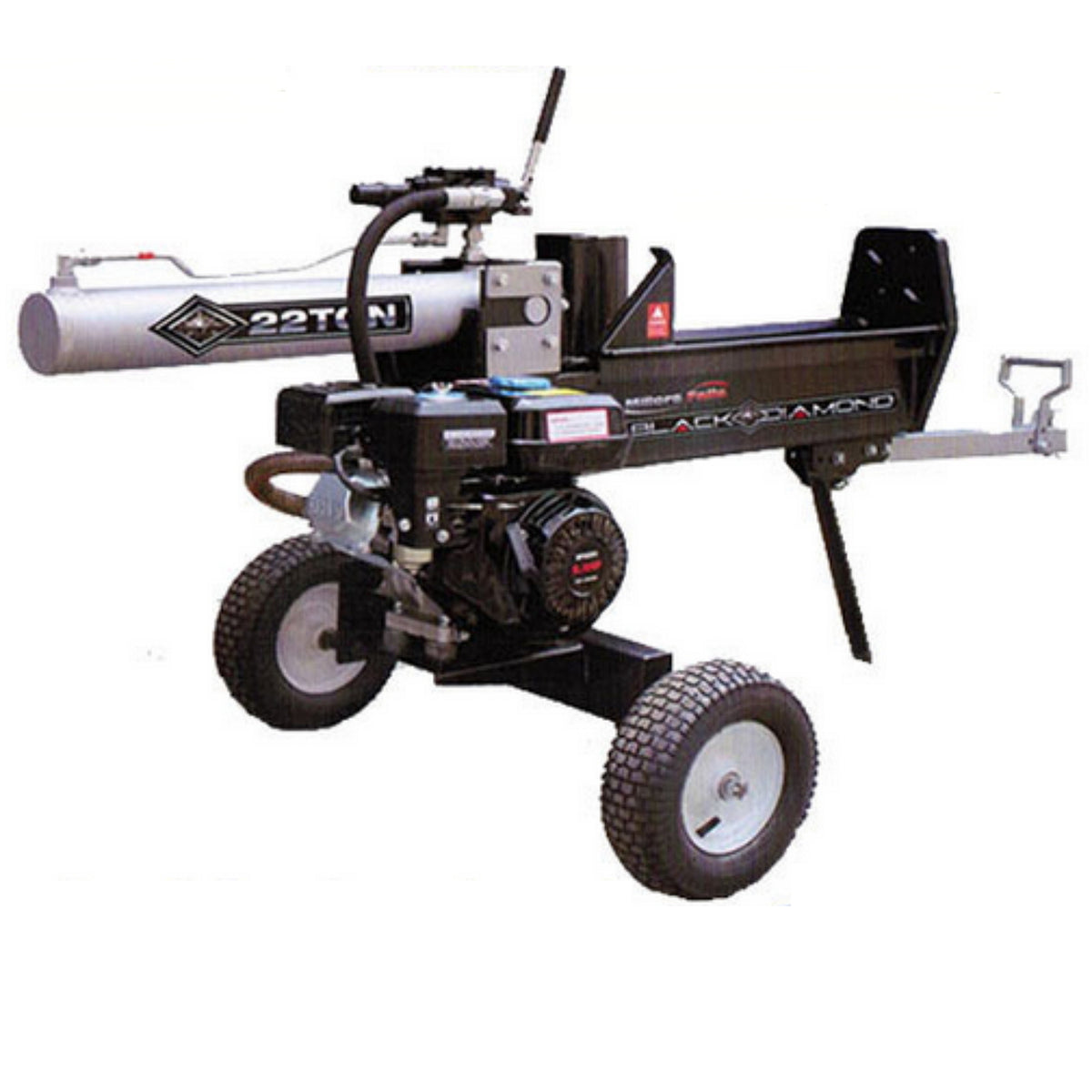 Hydraulic Log / Wood Splitter Millers Falls Black Diamond 22 Ton Elect