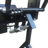 Millers Falls Black Diamond 30 Ton Manual Start Hydraulic Log Splitter with Jockey Wheel and Lifting Table #LS30LTBD 6