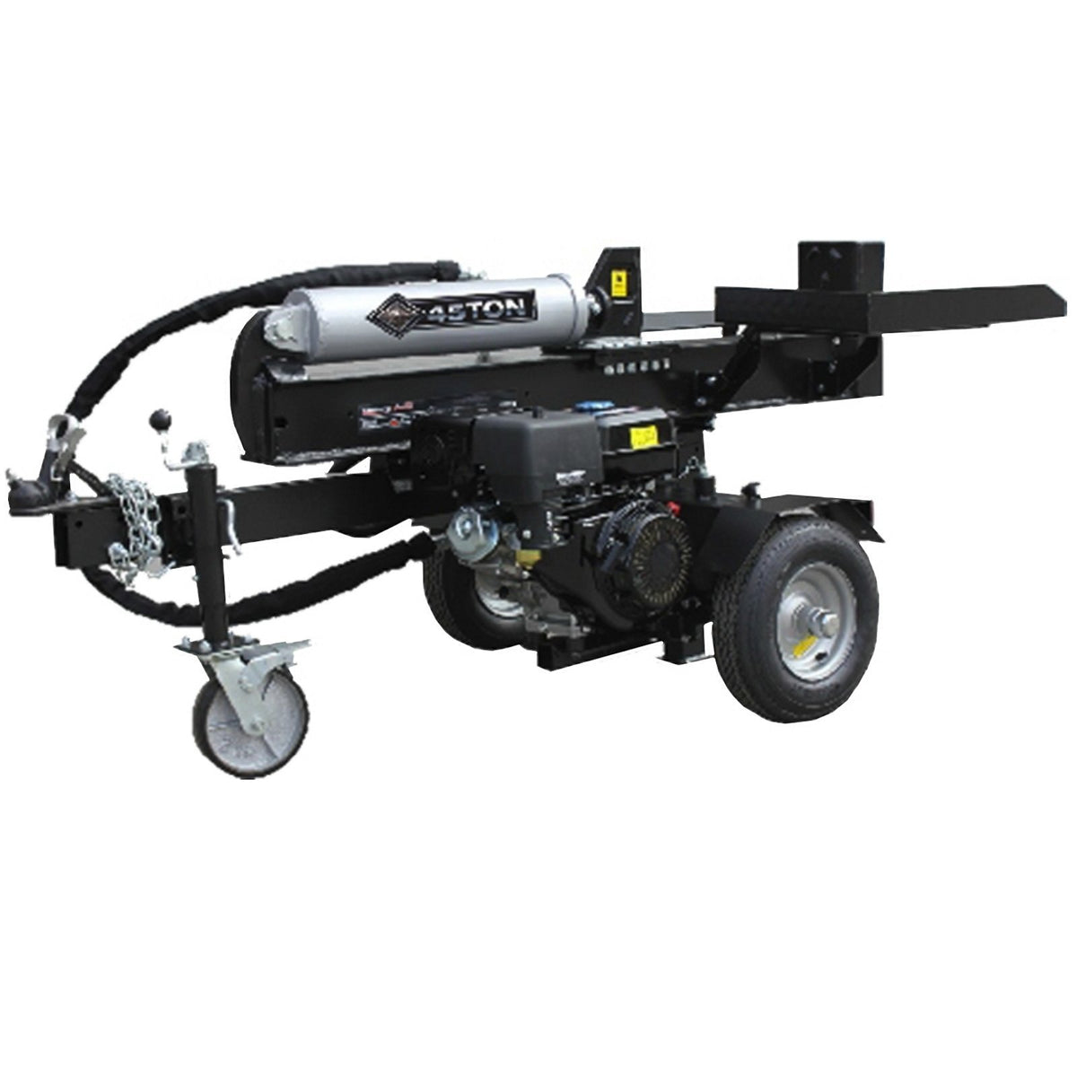 Hydraulic Log Splitter Black Diamond 45 Ton Manual Start Jockey Wheel