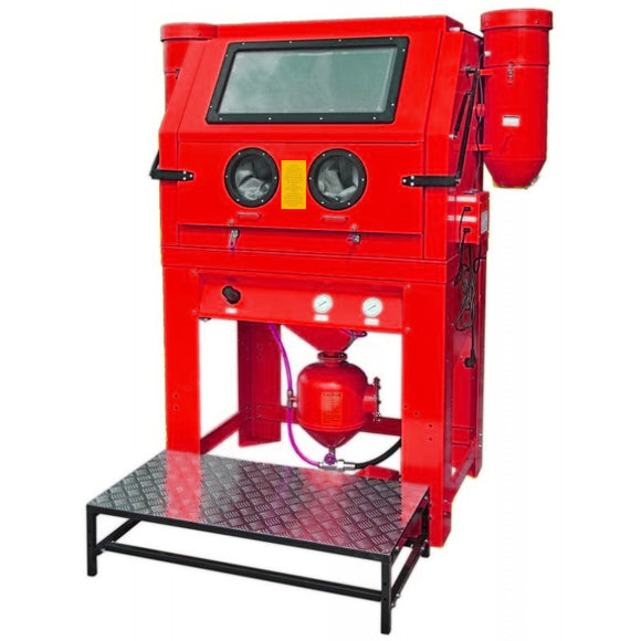 Millers Falls TWM 990 Litre Industrial Sandblasting Cabinet With Pressure Blast Tank Foot Operated Front Loading #SB990 1