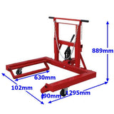 Millers Falls TWM VP81TD 750kg (1650lb) Heavy Commercial Dual or Single Truck Wheel Dolly 6