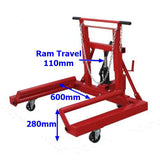 Millers Falls TWM VP81TD 750kg (1650lb) Heavy Commercial Dual or Single Truck Wheel Dolly 7