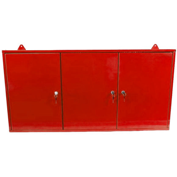 Millers Falls Wall Mounted Tool / Storage Cabinet 3 Compartments Lockable Doors Pegboard #WS3200 1