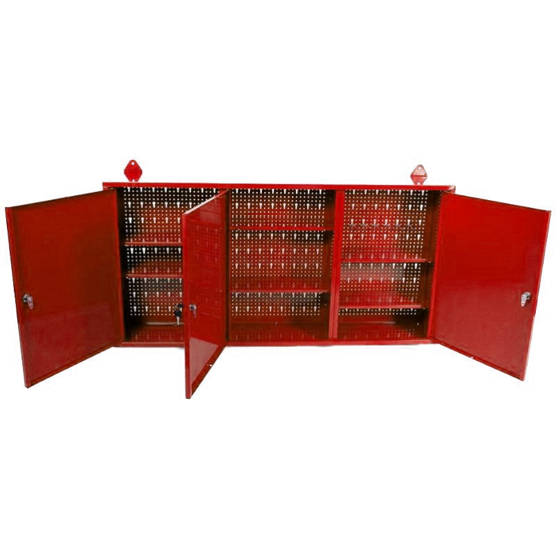 Wall Mounted Tool / Storage 3 Lockable Doors Pegboard WS3200